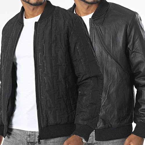 Veste Bomber Réversible Noir