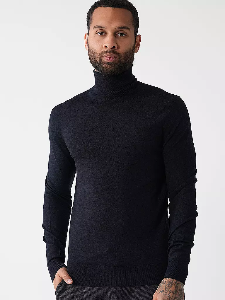 TIGER OF SWEDEN Rollkragenpullover NEVILE dunkelblau