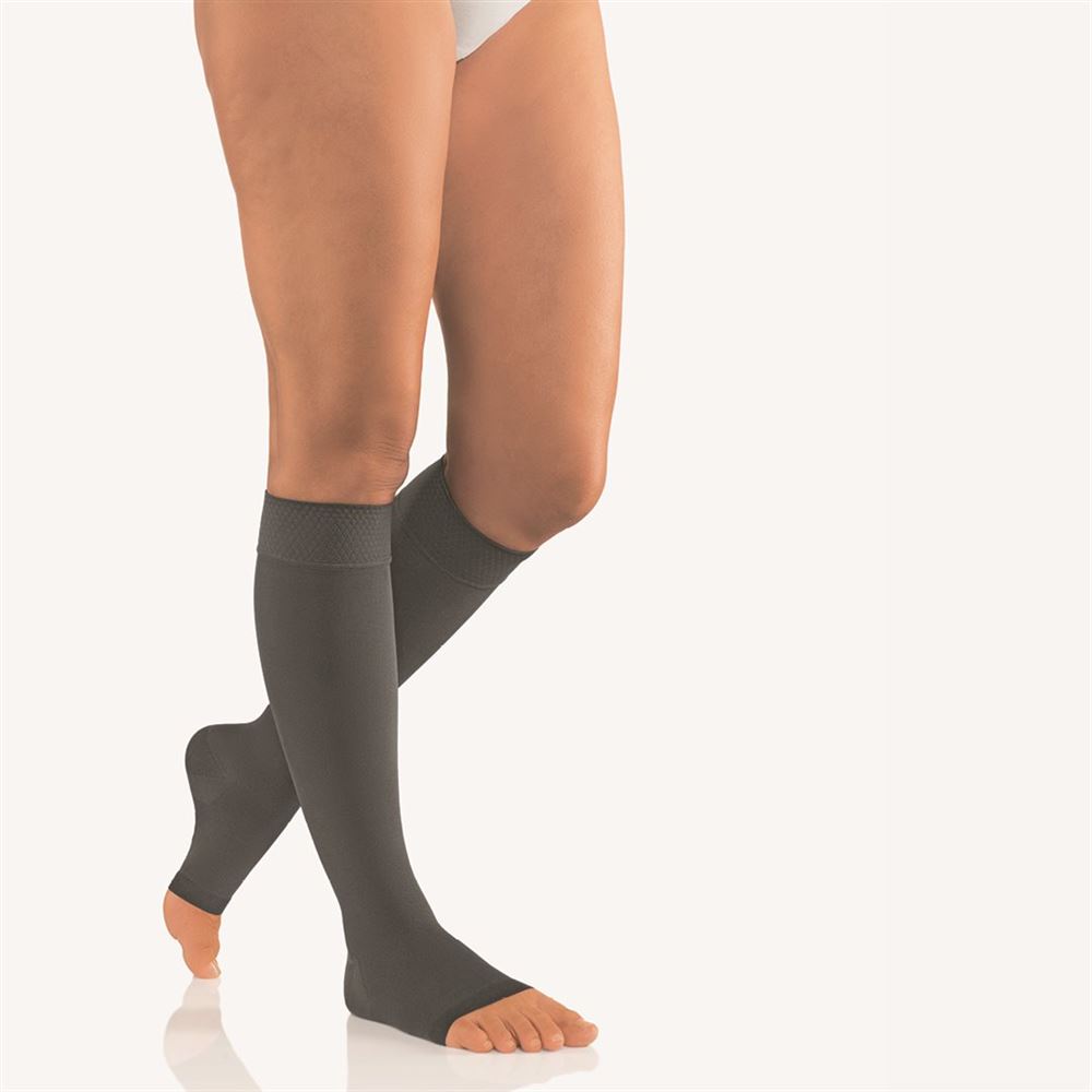 BORT Vital AD KKL2<br>1 Paar, VII, offene Spitze kurz anthrazit Trikotrand