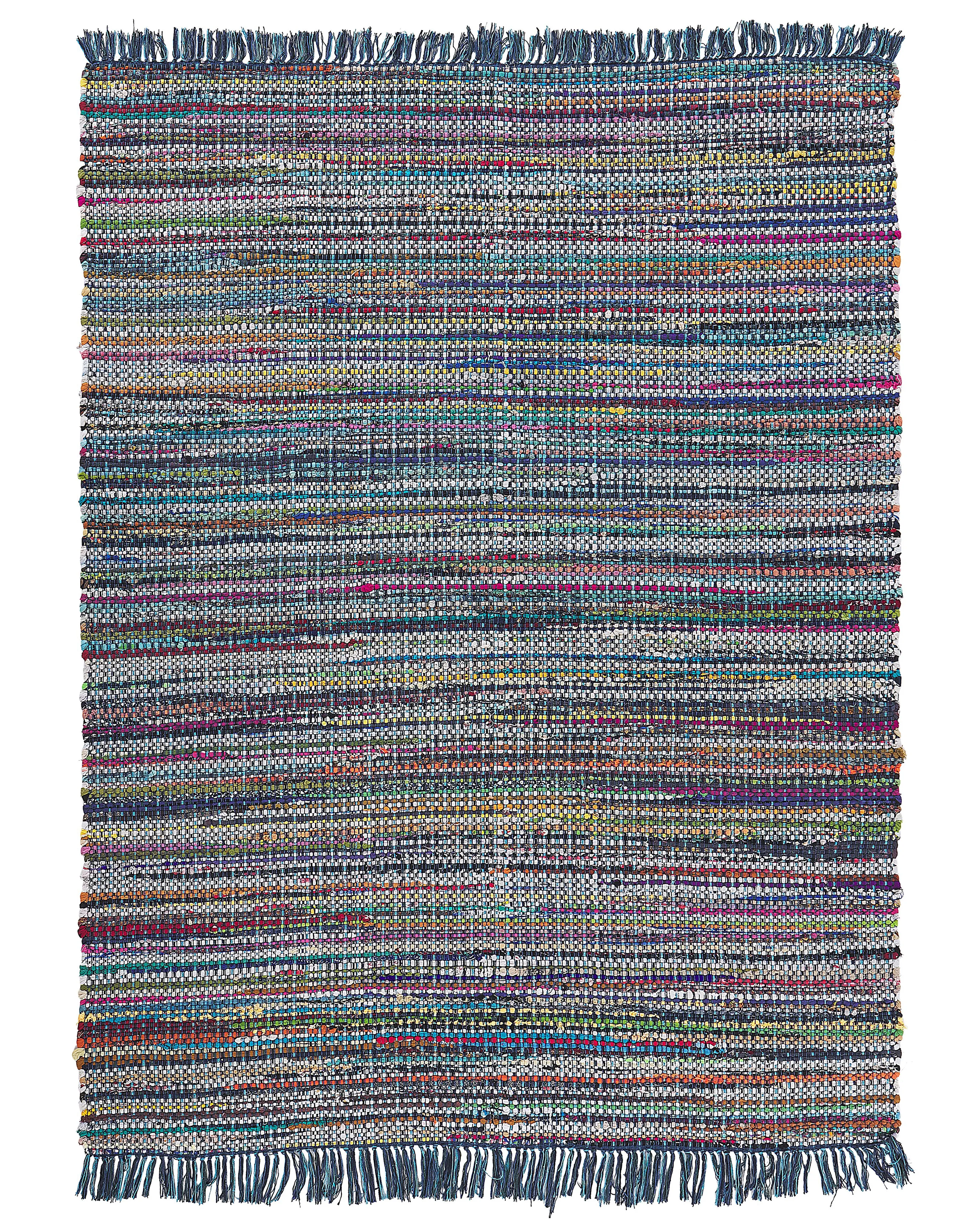 Vloerkleed BESNI Blauw 160 x 230 cm Katoen