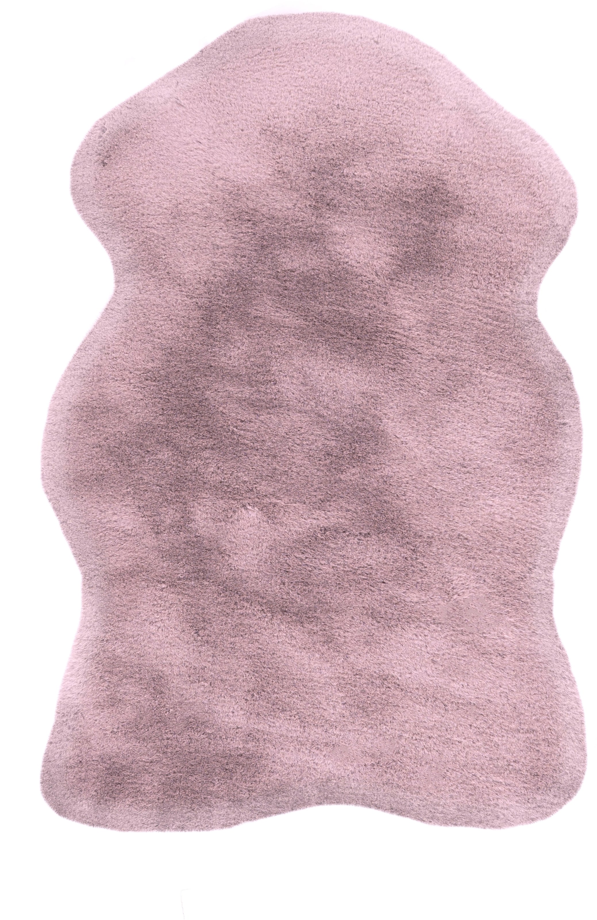 Padiro Fellteppich »Rabbit Light Sheepskin 825« fellförmig 23 mm Höhe weiches Fellteppich-Imitat, Schlafzimmer, Kinderzimmer