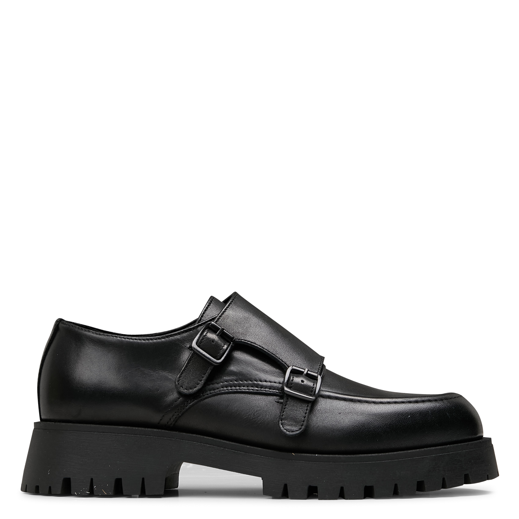 Derbies à semelle crantée en cuir | Noir