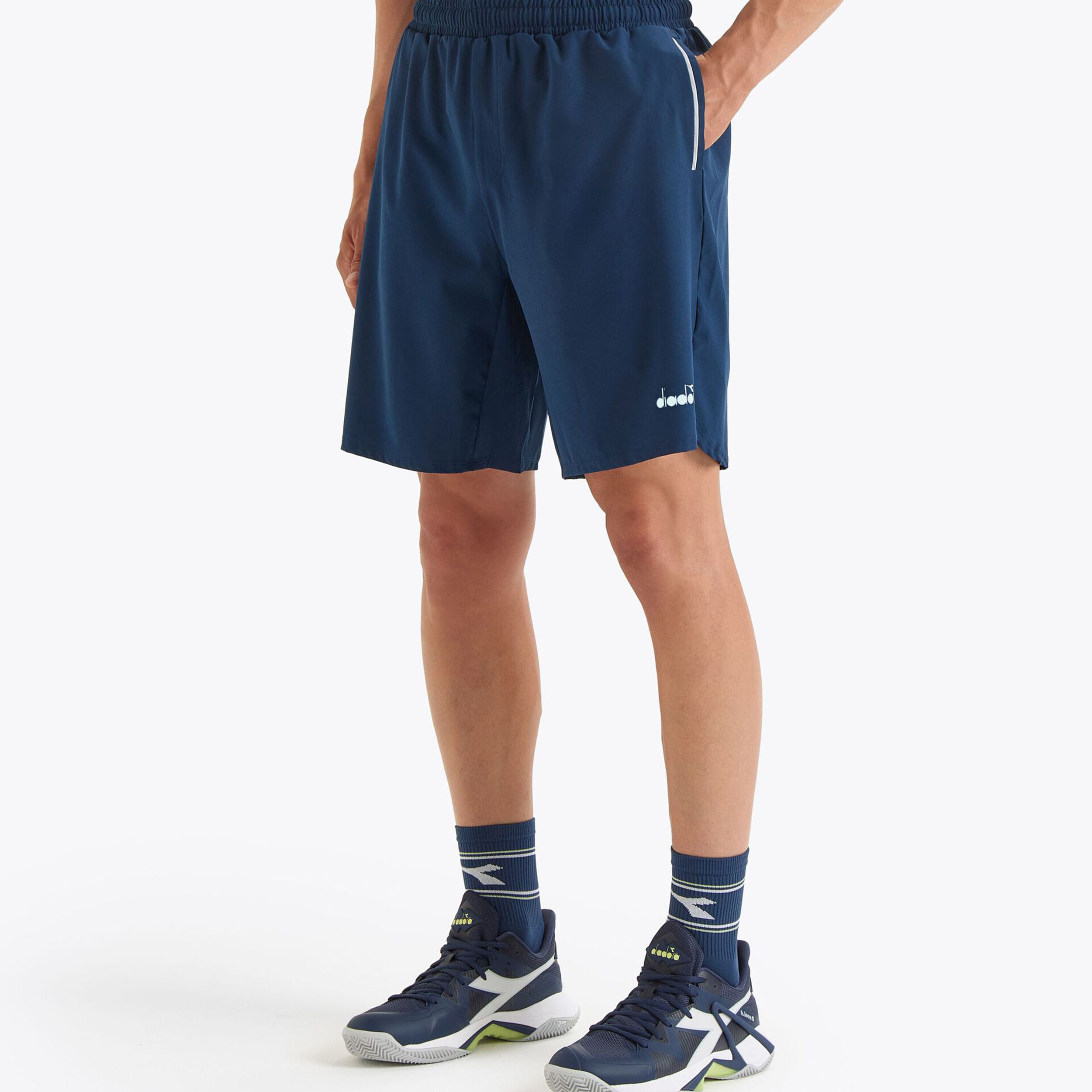 Diadora 9in Core Shorts Hommes - Bleu