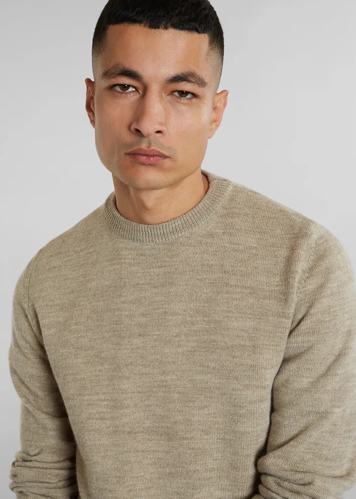 Pull col rond en laine Shetland L'Exception Paris