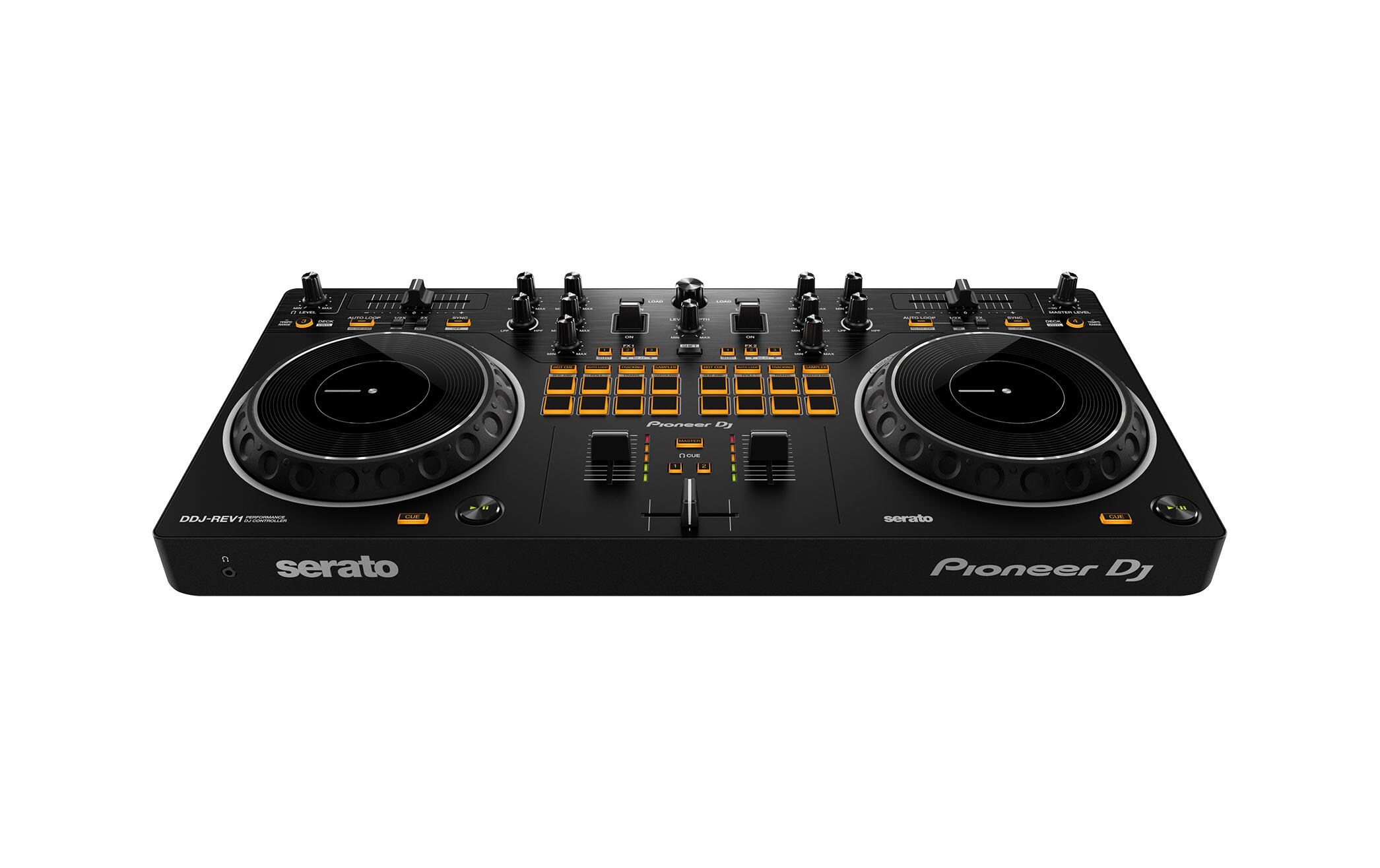 DJ-Controller DDJ-REV1<br>2-Kanal-Profi-DJ-Controller im Scratch-Stil für Serato DJ Lite