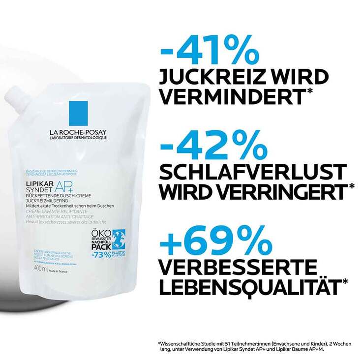 La Roche-Posay Lipikar Syndet AP+ Reinigungs-Cremegel, 400 ml