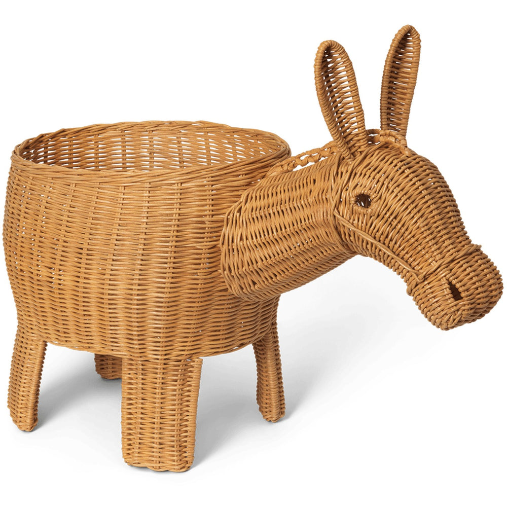 Køb Ferm Living Natural Donkey Flettet Opbevaringskurv