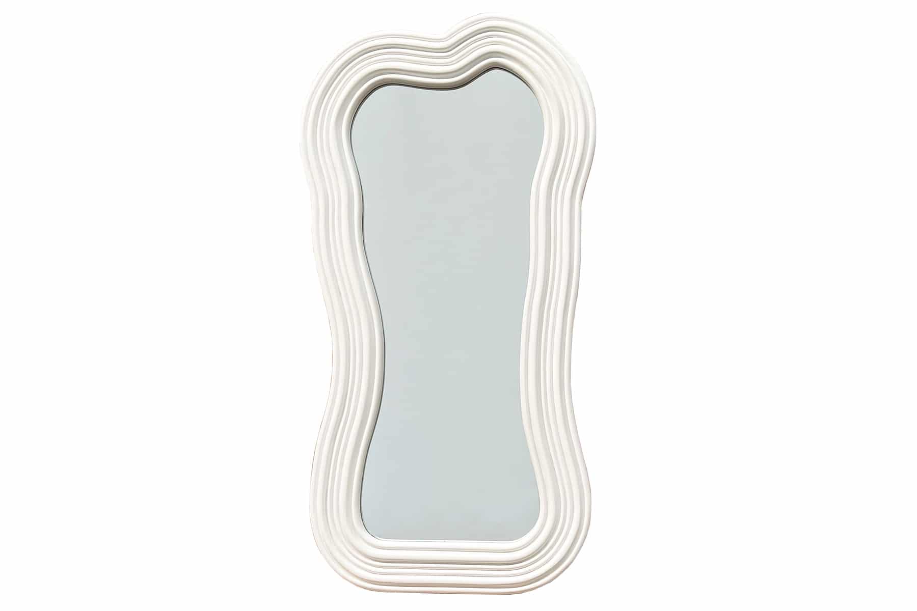 Design Wandspiegel ALICE II 100cm weiß
