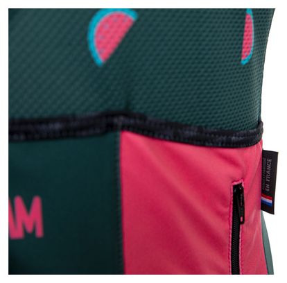 Maillot Manches Courtes LeBram Ravito Vert Coupe Ajustée