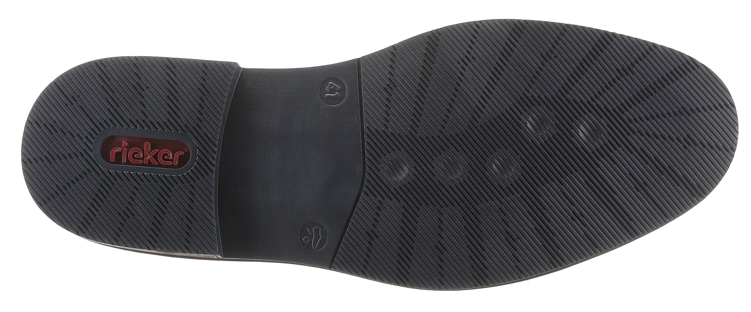Rieker Schnürschuh  mit modischen Ziernähten, Freizeitschuh, Halbschuh, Schnürschuh