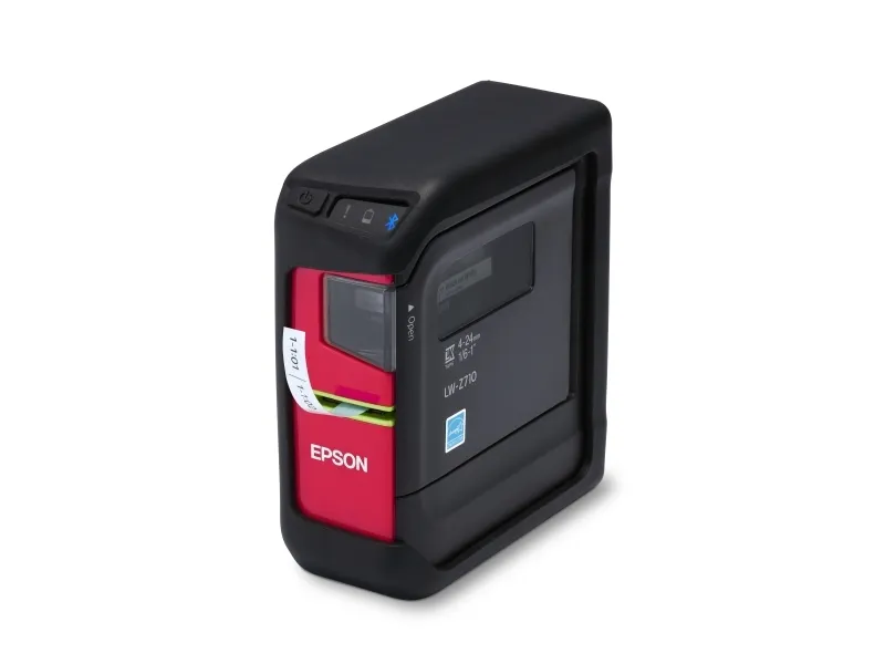 Epson LabelWorks LW-Z710 - Etikettemaskine - S/H - termo transfer - Rulle (2,4 cm) - 180 dpi - op til 15 mm/sek. - USB, Bluetooth - skærer - sort, bleg grå
