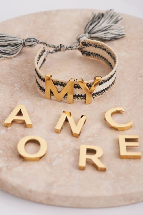 Initial voor bohemian armband