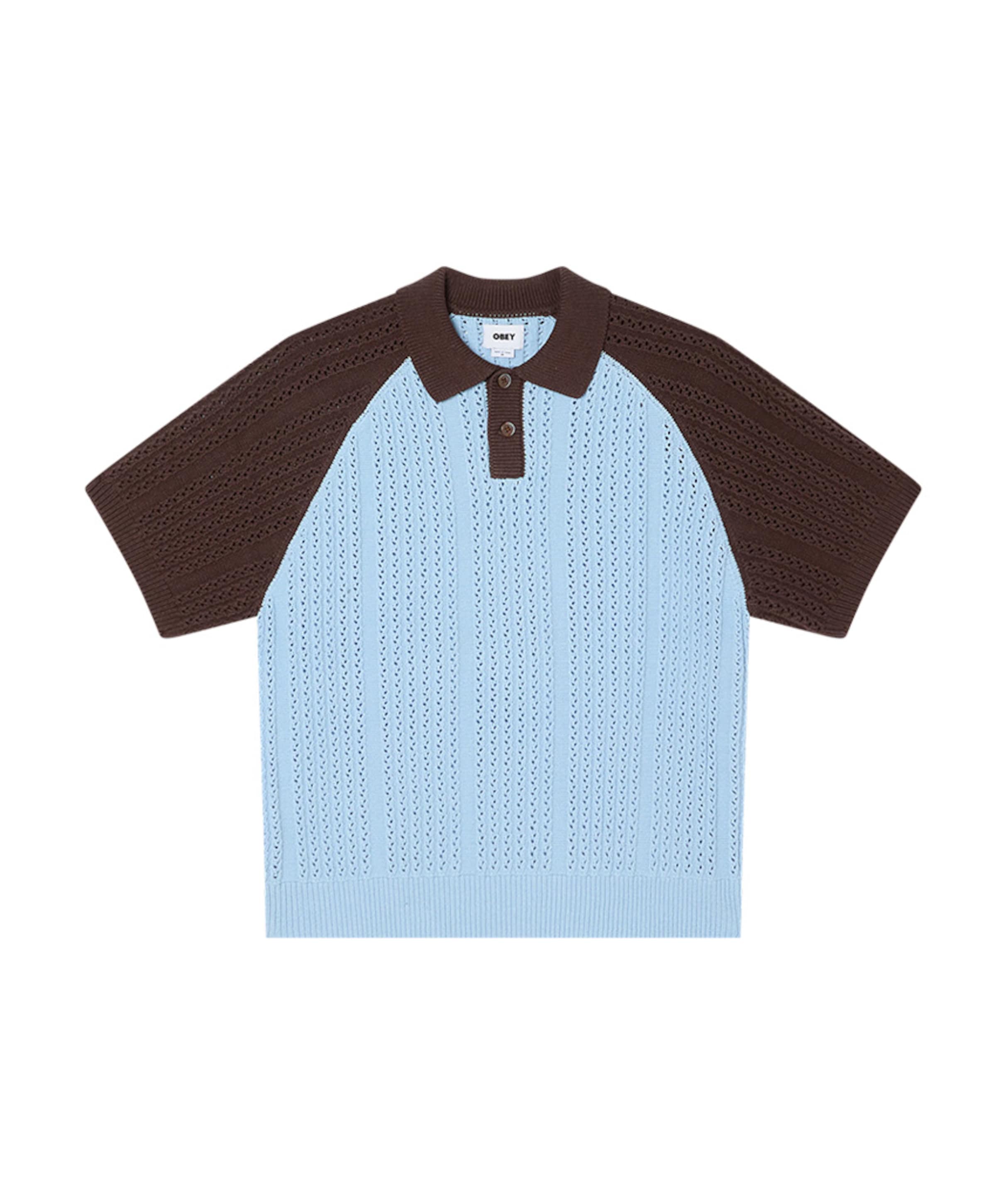 Obey Heren polo blauw