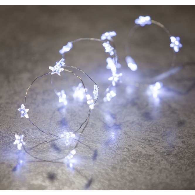 20er LED-Lichterkette - Sterne - ca. 1 m