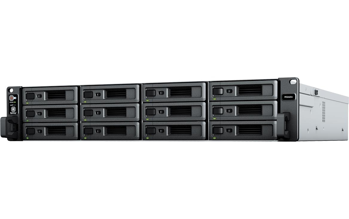 NAS RackStation RS2423+, 12-bay<br>2U Rackmount NAS mit 12 Laufwerkschächten