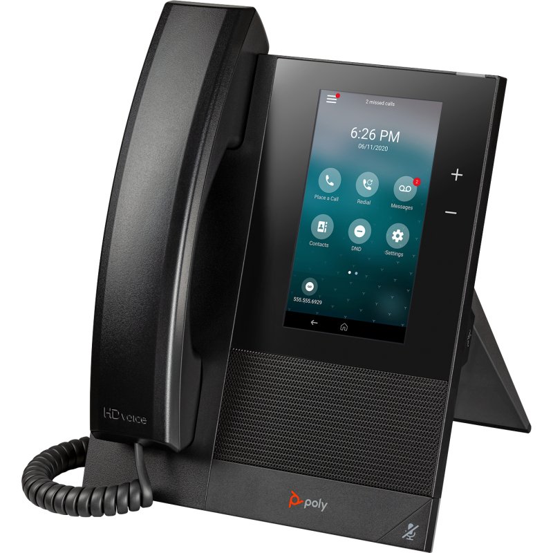 HP Poly Téléphone multimédia professionnel Poly CCX 400 avec Open SIP et compatible PoE