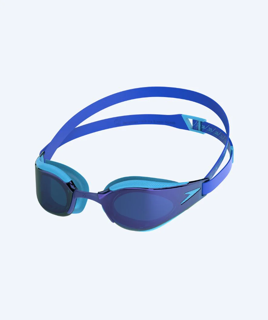 Speedo konkurrence svømmebriller til børn (6-14) - Fastskin Hyper Elite Mirror - Blå
