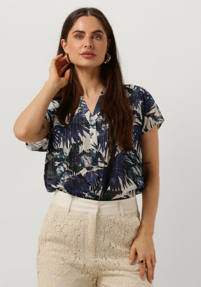 LOLLYS LAUNDRY blauwe lollys laundry top heatherll top ss