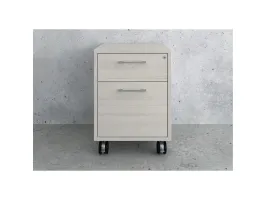 Skuffekassette Fumac® Jive, 2 skuffer, 1 med lås, birk