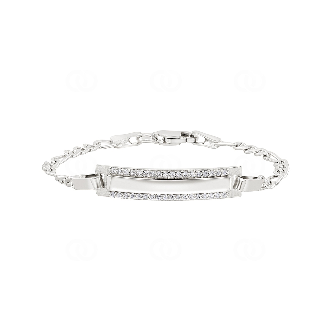 Gravurarmband Figaro 925 Silber klassisch 3.0mm