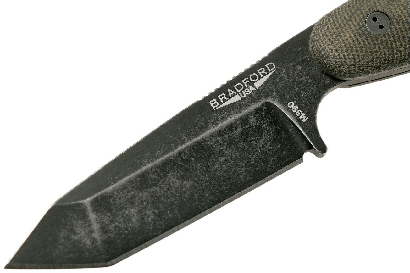 Bradford Guardian 3.5T Tanto, 3D OD Green Micarta Guardian 3.5T M390, Nimbus 3.5T-102N