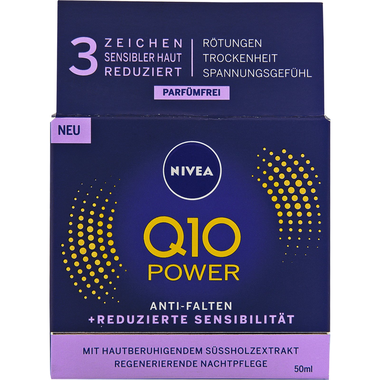 Nivea Q10 Power Anti-Falten Sensitive Nachtpflege 50 ml
