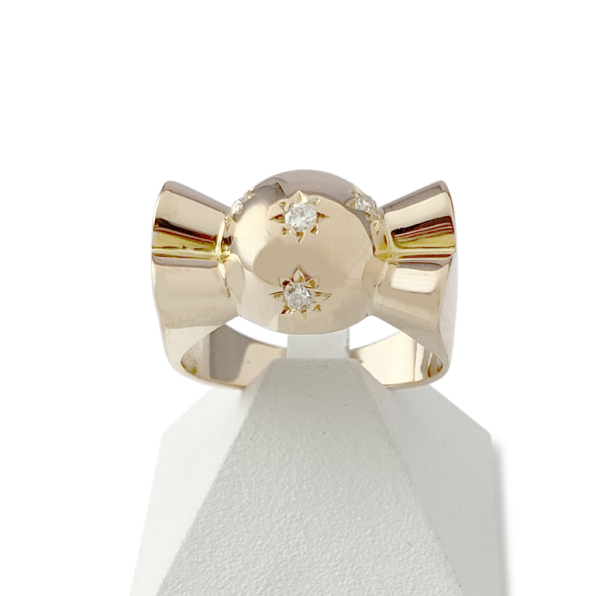 Bague d'occasion or 750 jaune diamants