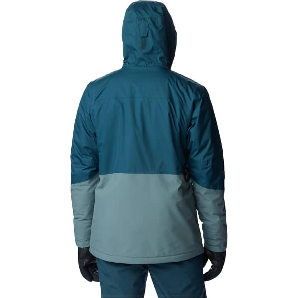 Veste de ski COLUMBIA ICEBERG POINT JACKET METAL/NIGHT WAVE/BRIGHT ORANGE ZIPPER AND POPS
