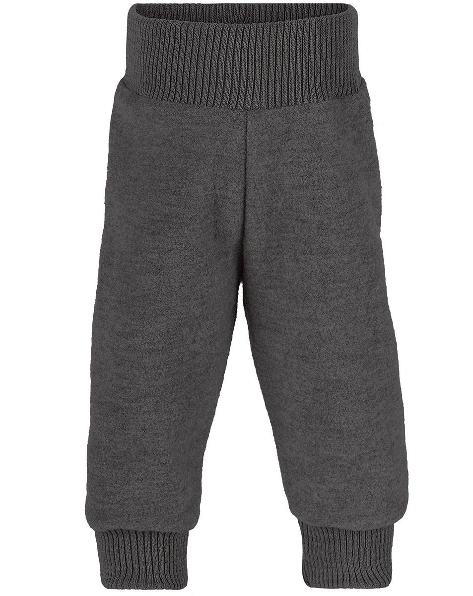 Wollwalk-Hose IVN BEST in lavagrau melange