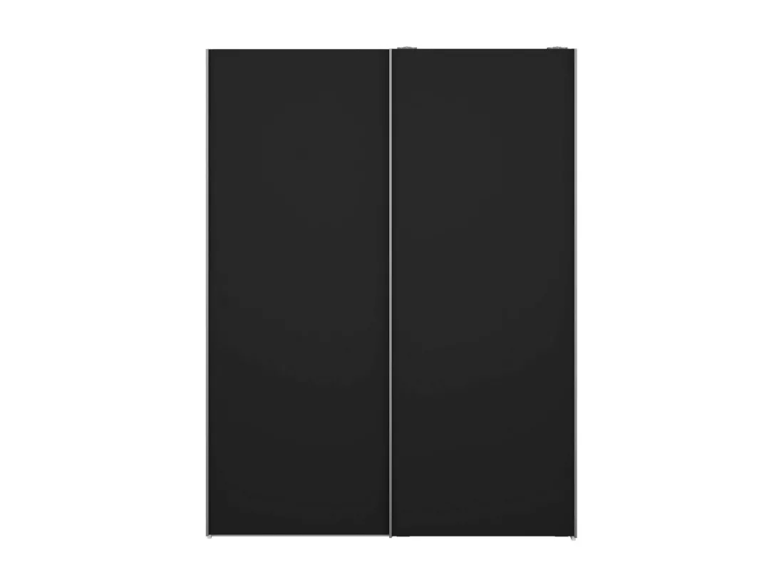 Garde-robe 2 portes Dstang, Meubles de chambre, Penderie de plain-pied, Placard à vêtements, 150x61 h200 cm, Blanc et Noir