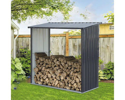 Brandhoutberging tepro Wood Store Large 164 x 83 x 157 cm antraciet