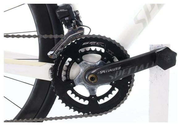 Produit reconditionné · Specialized Roubaix Carbone Di2 11V · Blanc / Vélo de route / Specialized | Très bon état