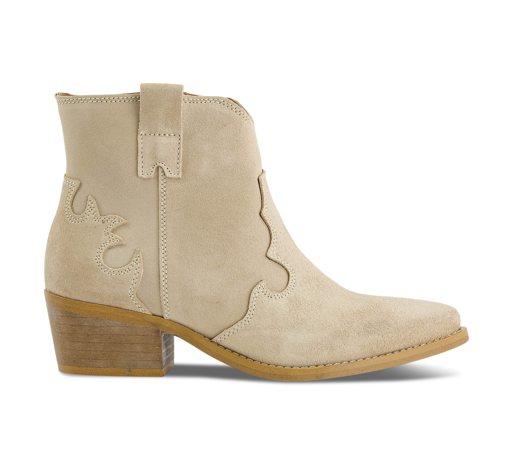 1874 by Walder Klassische Stiefelette beige/taupe