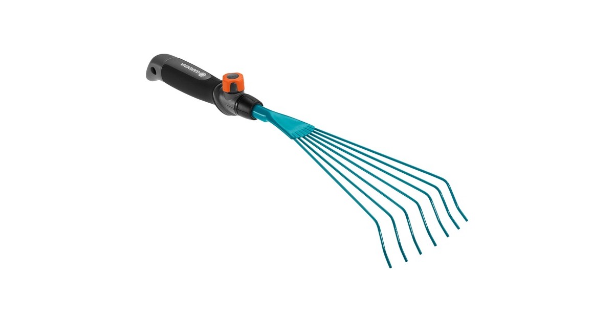 GARDENACombisystem draadhandveger bladhark  (Turquoise/zwart, 8917-20)