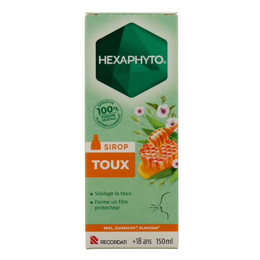 Hexaphyto sirop toux sèche ou grasse adulte - Soulage et protège