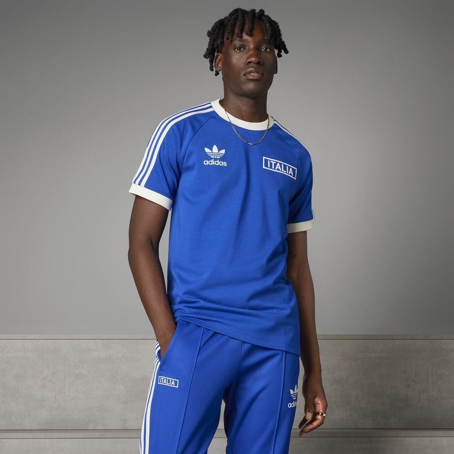 Italie T-Shirt OG 3-Stripes - Bleu/Blanc