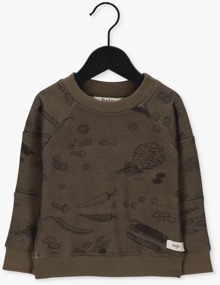 BAJE STUDIO donkergroene baje studio sweater aviano