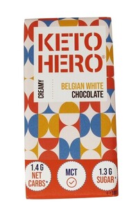 Keto Hero Creamy Belgian White Chocolate 100GR