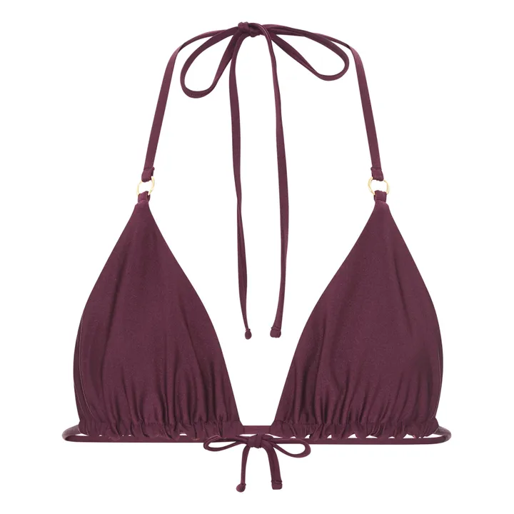 Alma Deia Triangle maillot de bain réversible | Aubergine