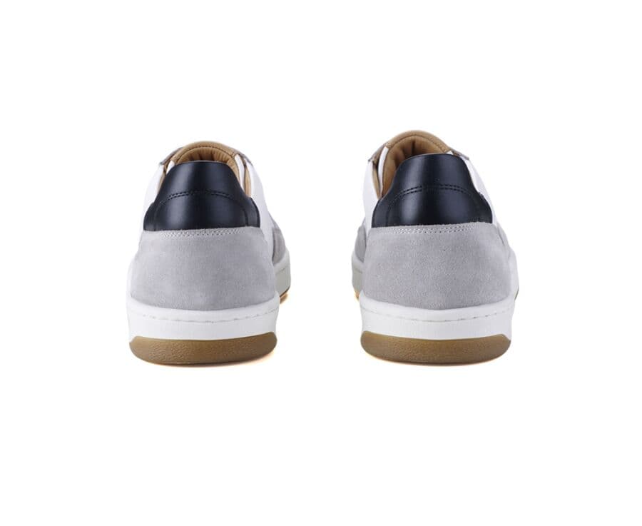 Sneakers blanches avec velours Beige homme - WONGARA