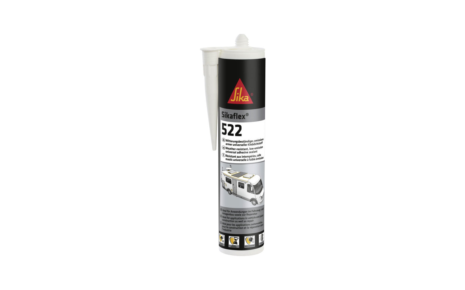 Sikaflex 522 Klebdichtstoff 300 ml Stahlgrau