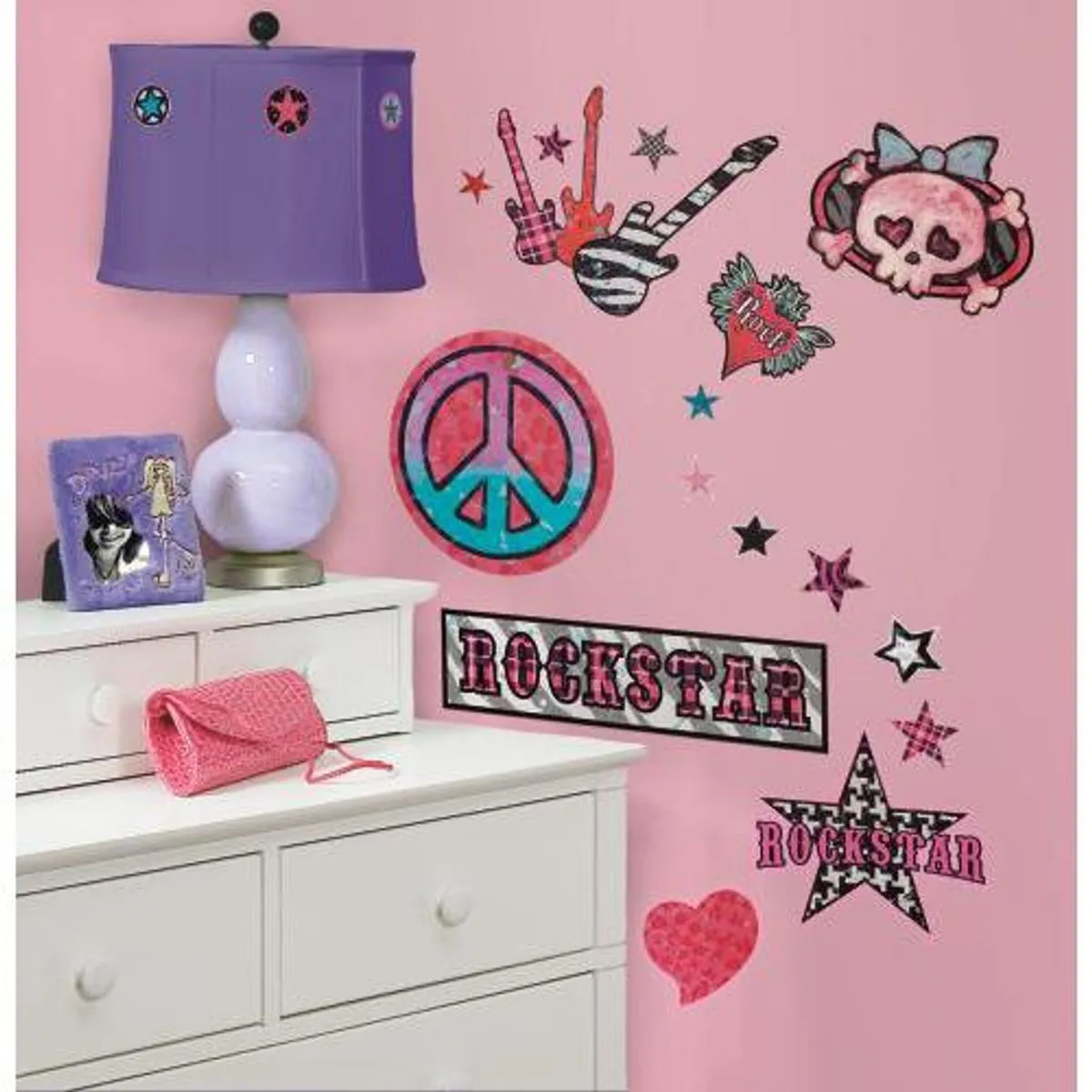 THEDECOFACTORY Girls Rock N Roll Stickers