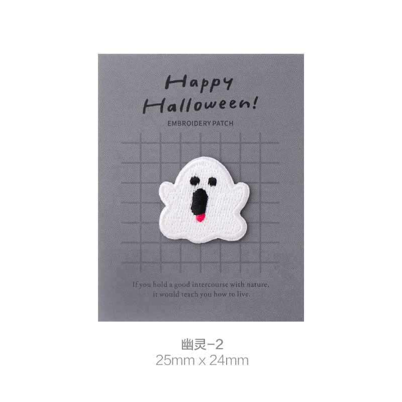 Embroidery Kingdom - Halloween geborduurde applicatiepatch (verschillende ontwerpen)