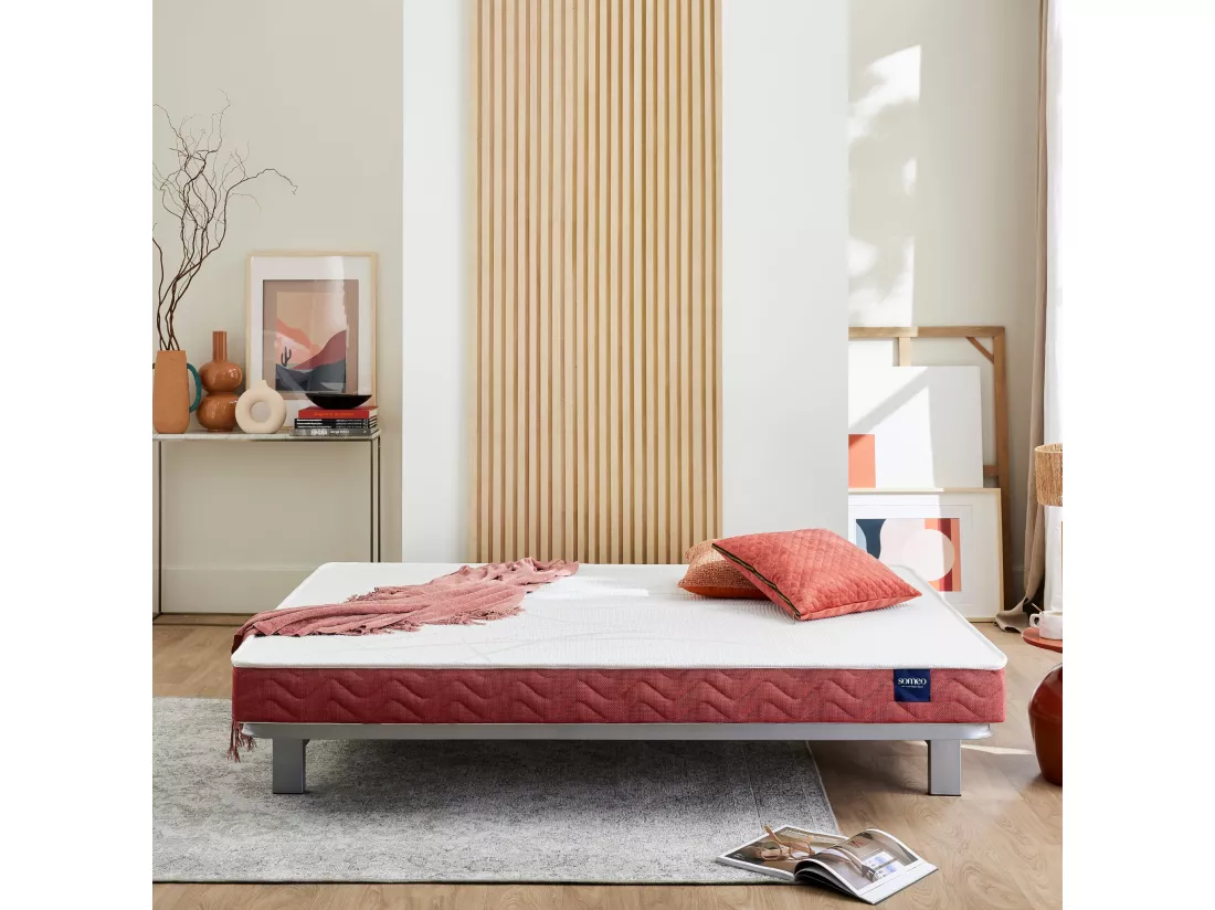 Matelas clic-clac 100% latex Crépuscule 400 - SOMEO 70+70x200