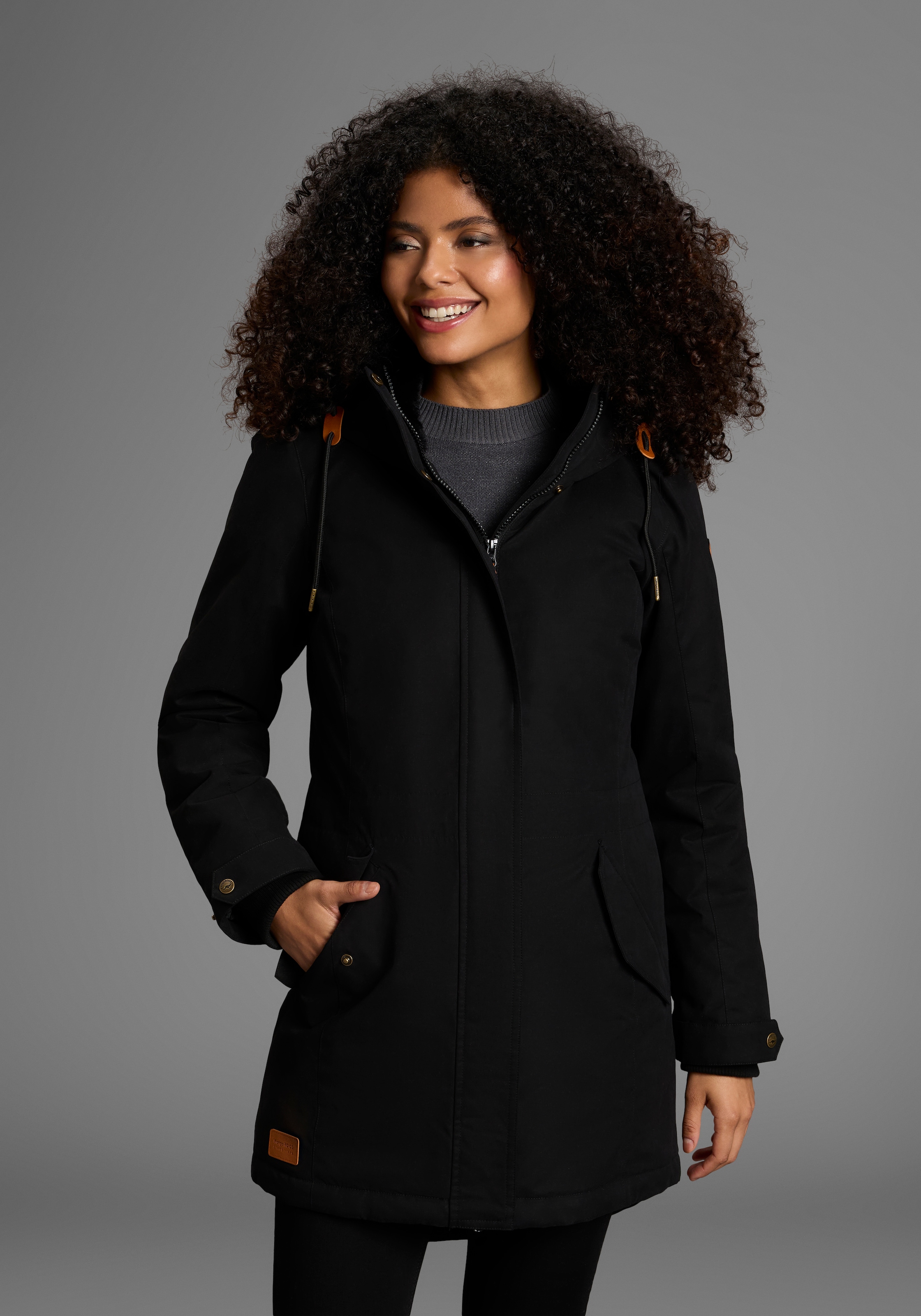 KangaROOS Parka mit Teddy Fellimitat gefüttert, Winterjacke