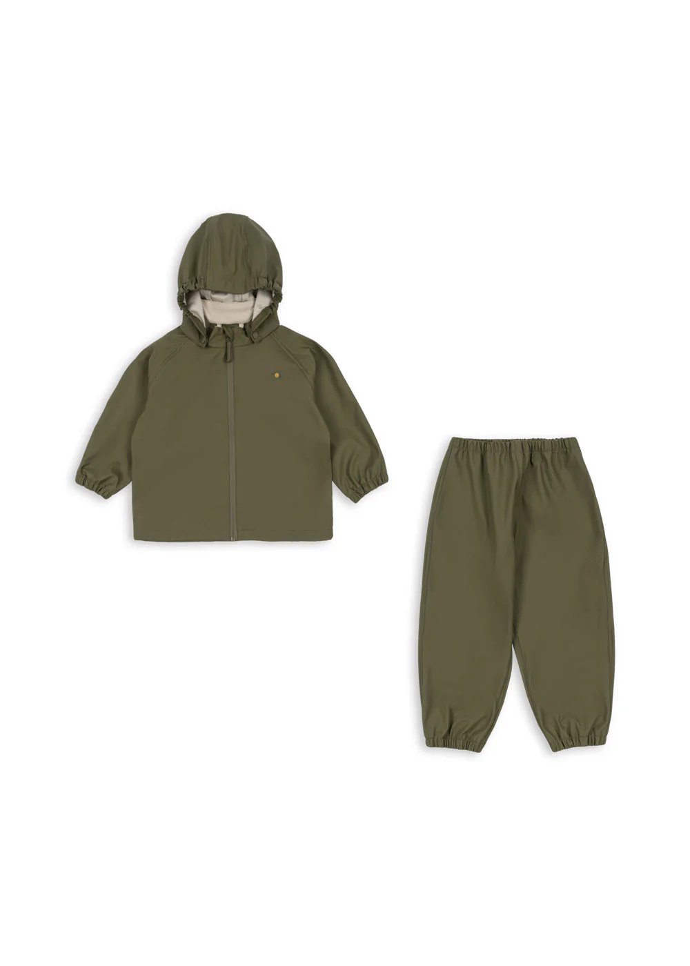 Plainy regnsæt - burnt olive - 12M