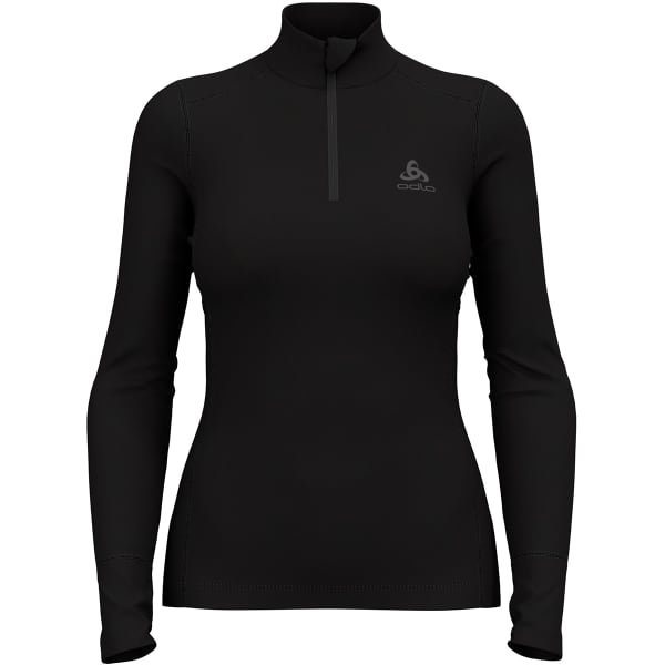 T-shirt thermique ODLO MERINO 260 BL TOP TURTLE NECK L/S HALF ZIP W BLACK