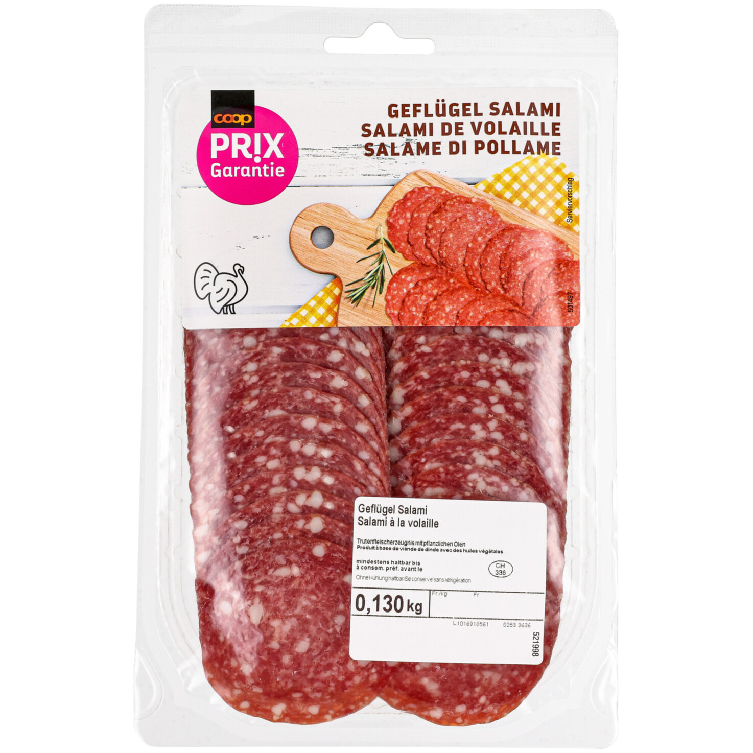Prix Garantie Geflügel Salami ca. 130g
