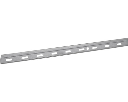 Montagerail voor bovenkasten 2000 x 29 x 6,5 mm, gegalvaniseerd staal, 1 stuk