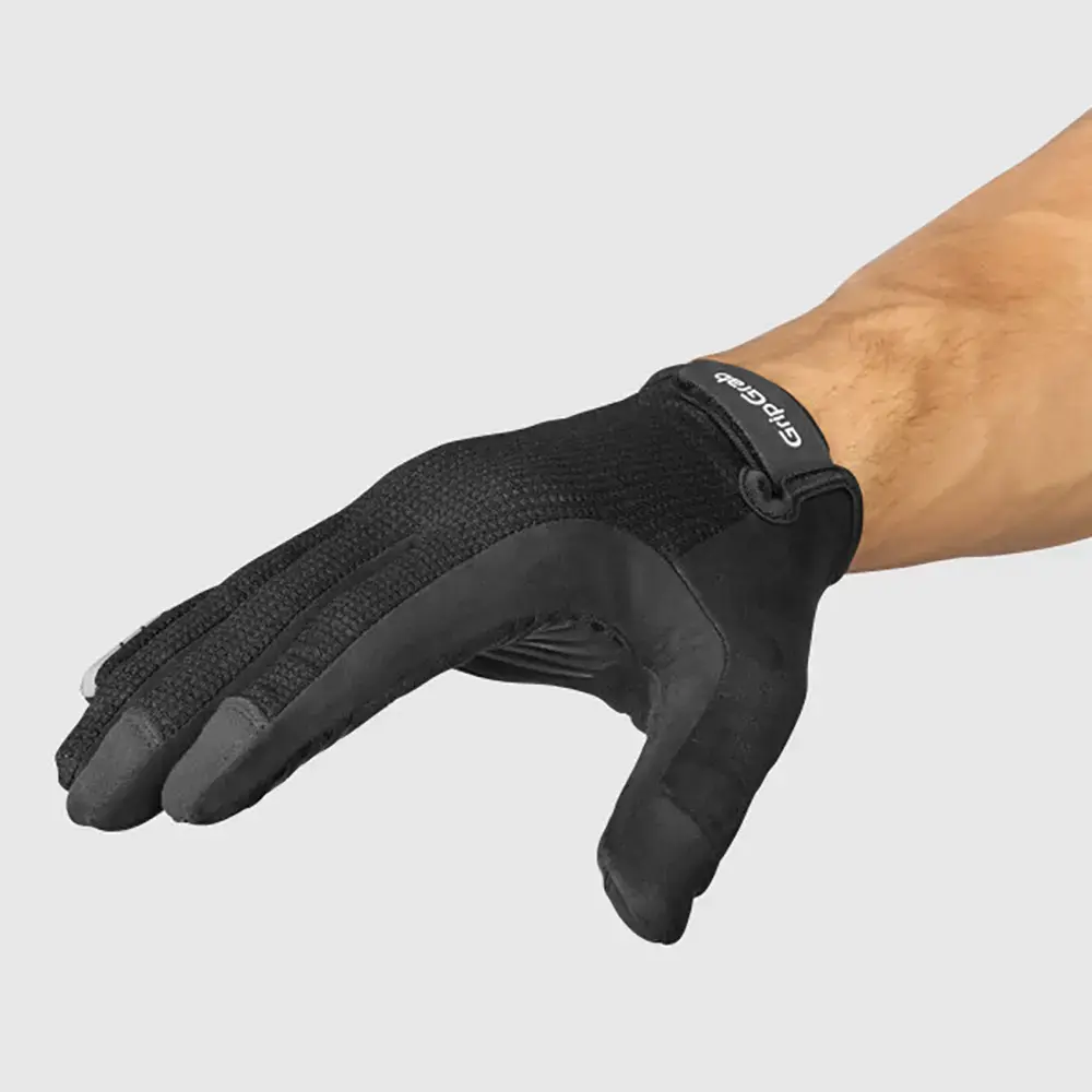 GripGrab EXPLR RC Max Padded MTB Zomer Fietshandschoenen Lange Vingers Zwart